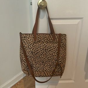LIKE NEW MADEWELL - the medium transport tote: printed calf edition